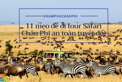 11 mẹo để trải nghiệm Safari Châu Phi an toàn tuyệt đối