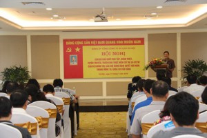 Hanoitourist tổ chức Hội nghị Cán bộ chủ chốt, học tập, quán triệt, tuyên truyền, triển khai thực hiện Chỉ thị 35-CT/TW của Bộ Chính trị, các nội dung Nghị quyết Hội nghị Trung ương 10, khóa XII của Đảng