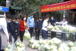 Đoàn thanh niên Tổng công ty chung tay “giải cứu” nông sản vùng dịch