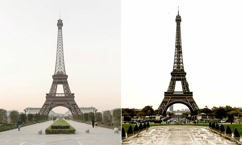 Bạn có biết tháp Eiffel nào nằm ở Paris, cái nào nằm ở Hàng Châu? Ảnh: Amusing Planet.
